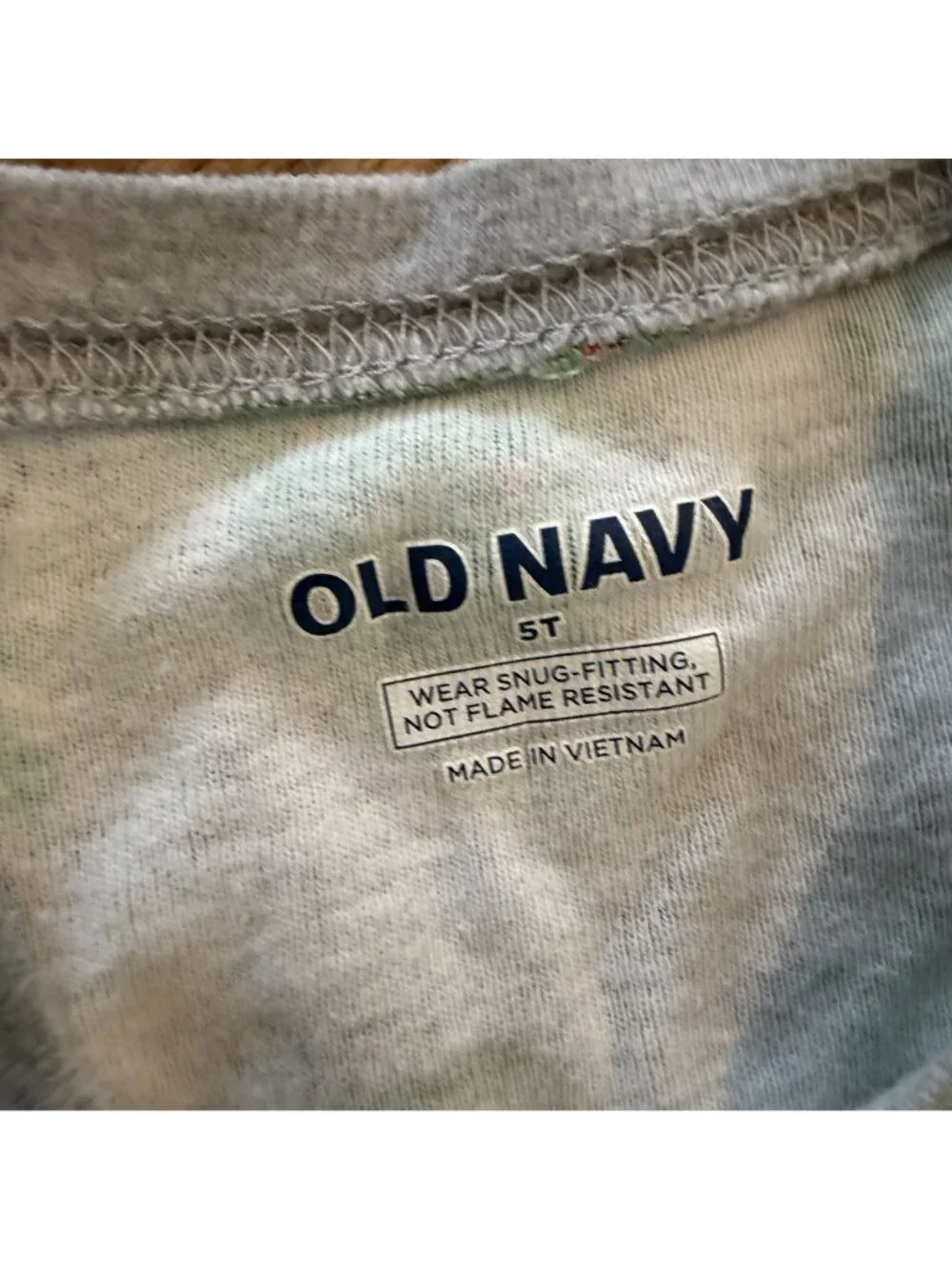 Old Navy Gray Green Kid Pajamas 5T